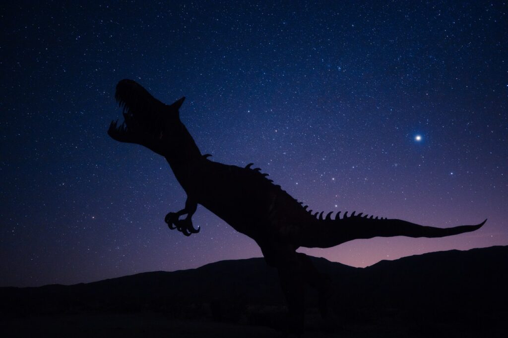 t-rex dark silhouette