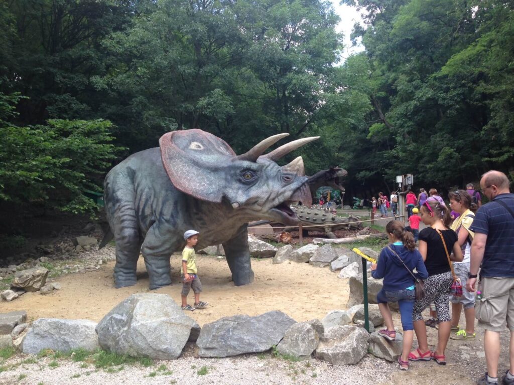 Triceratops in Dinosaur Parks and Museums