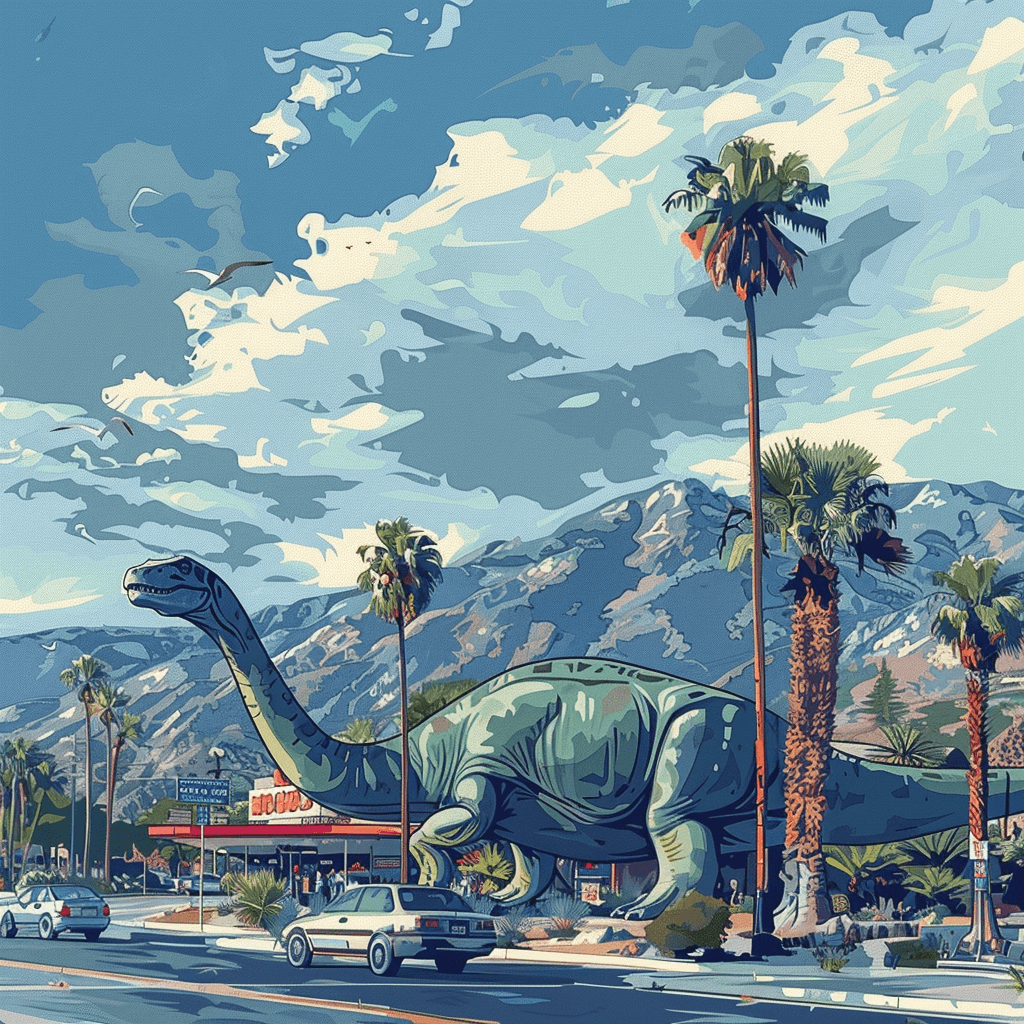 cabazon dinosaurs drawing