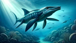 ichthyosaur in profile