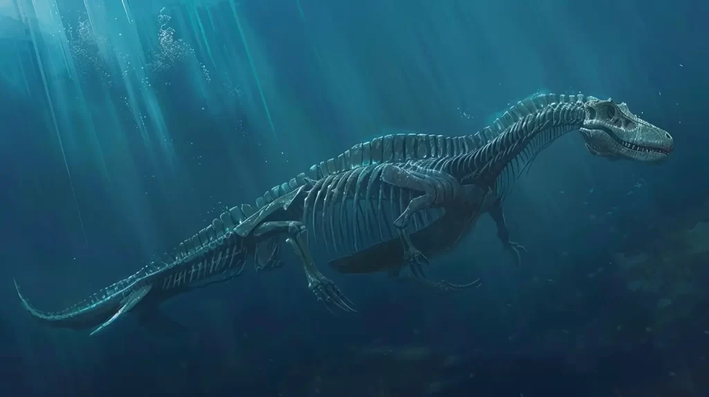an intricate illustration of an Elasmosaurus